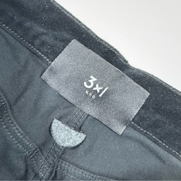New 3x1 Three By One Higher Ground Velvet Pants Mini Split Leg - Picture 4 of 10
